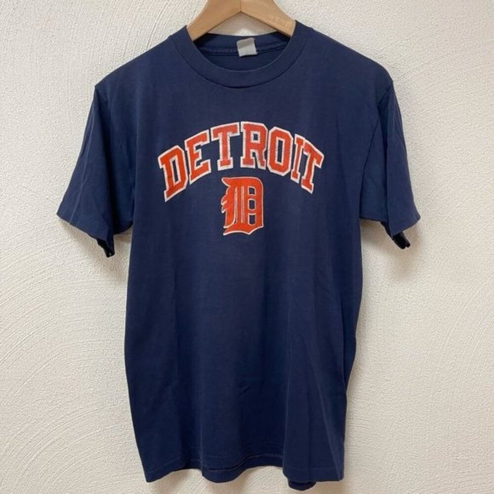 Detroit Tigers Baseball Tee Vintage Single Stitch Sz Small